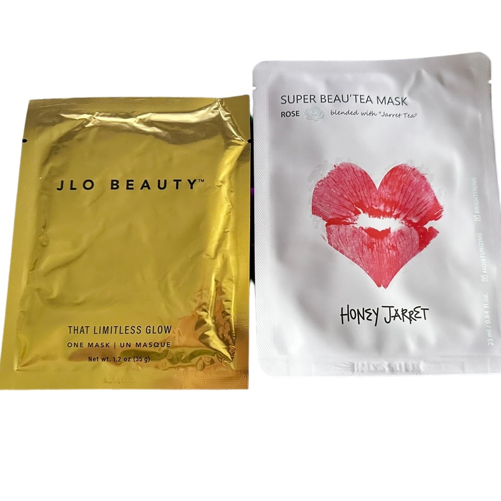 NEW JLo Beauty That Limitless Glow Sheet Mask and Honey Jarret Super mask